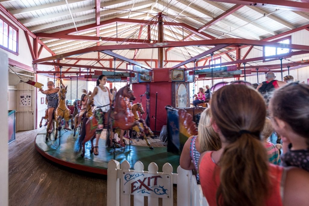 Grabbing The Brash Ring Flying Horses Carousel Oak Bluffs Martha's Vineyard Bucket List