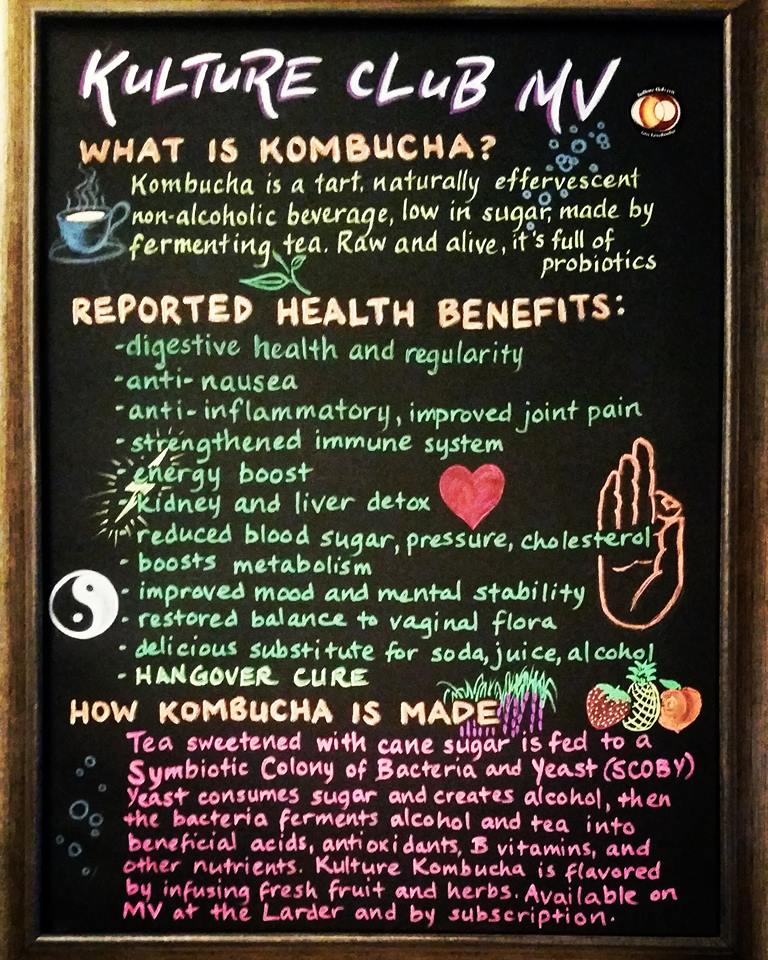Kulture Club Kombucha Martha's Vineyard