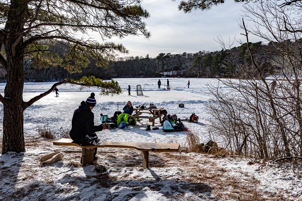 Winter Skating At Duarte's Pond West Tisbury: Martha's Vineyard Bucket List In The Off-Season