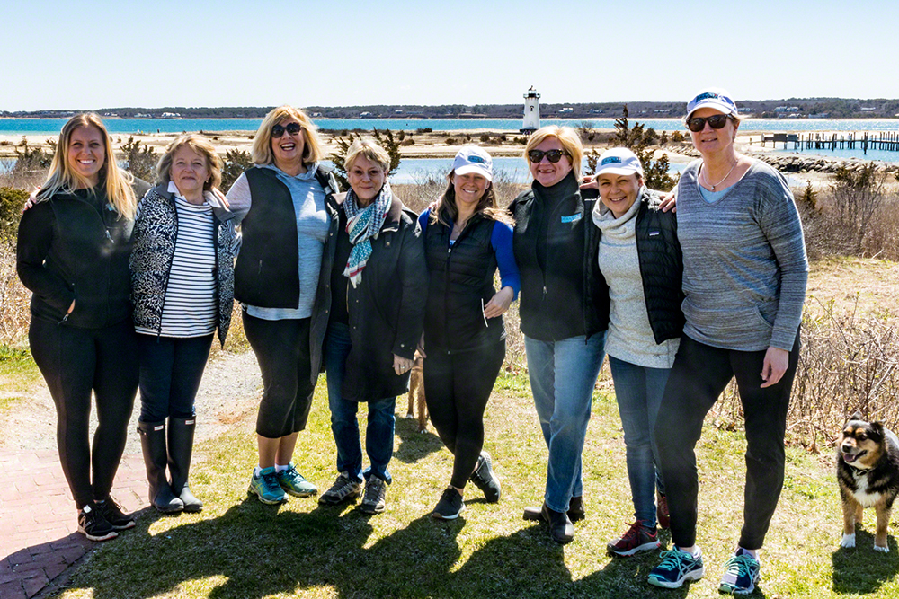 Point B Realty Beach Clean up Team At Lighthouse Beach Edgartown On Martha's Vineyard
