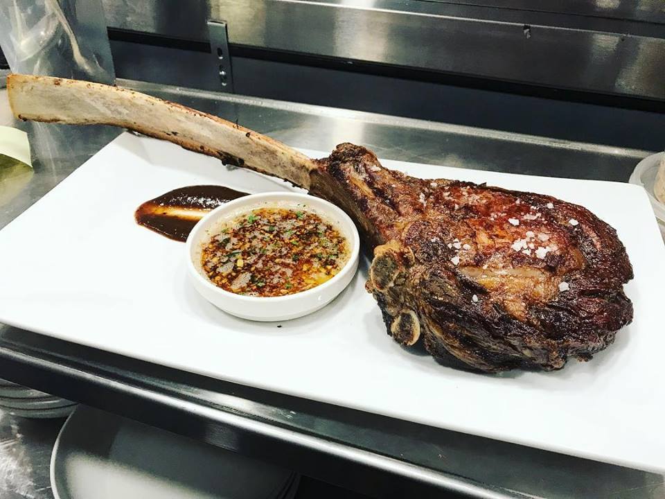 Tomahawk Steak Reliable Chop Board The Cardboard Box Restaurant Martha's Vineyard