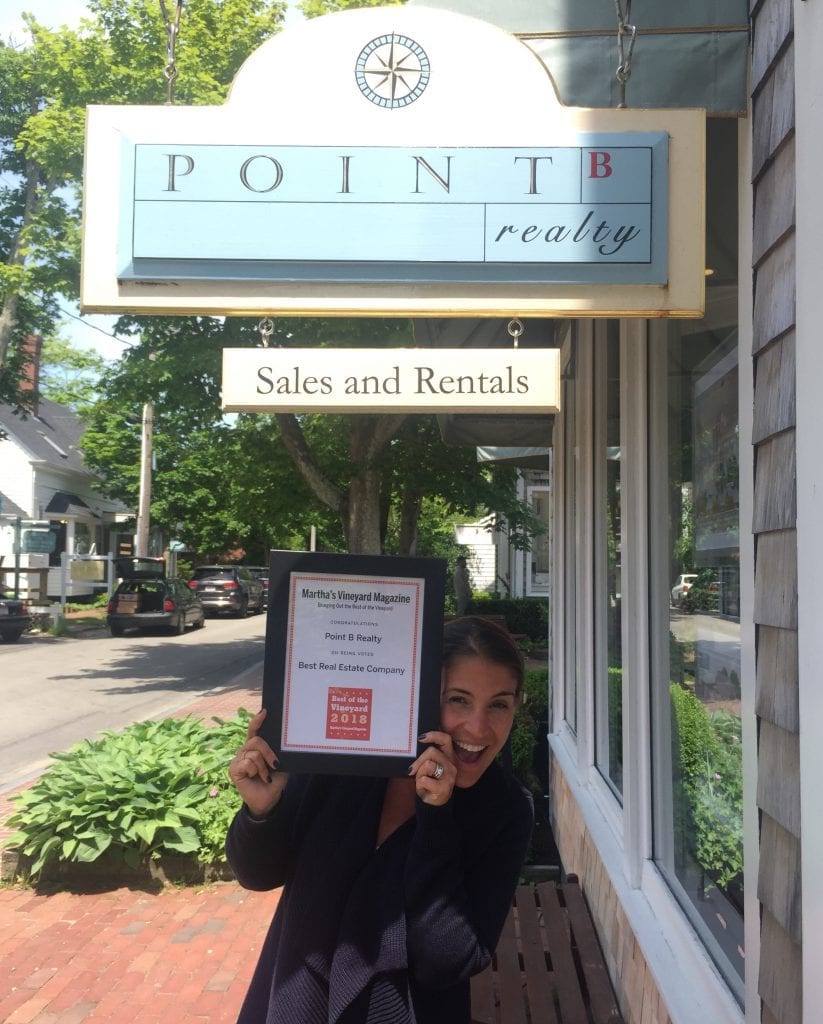 Best Of The Vineyard Awards Martha's Vineyard Magazine Names Point B Realty Best Real Estate Company on Martha's Vineyard Fifth Year In A Row