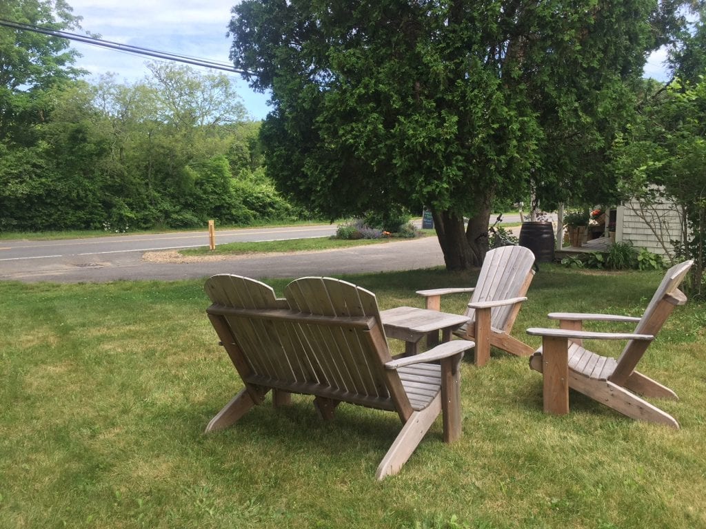 New Outdoor Seating At North Tisbury Farm Martha's Vineyard