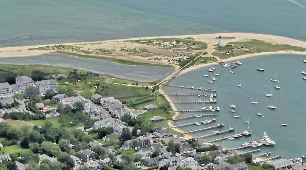 Edgartown Lighthouse Aerial View From Classic Aviators Biplanes Martha's Vineyard