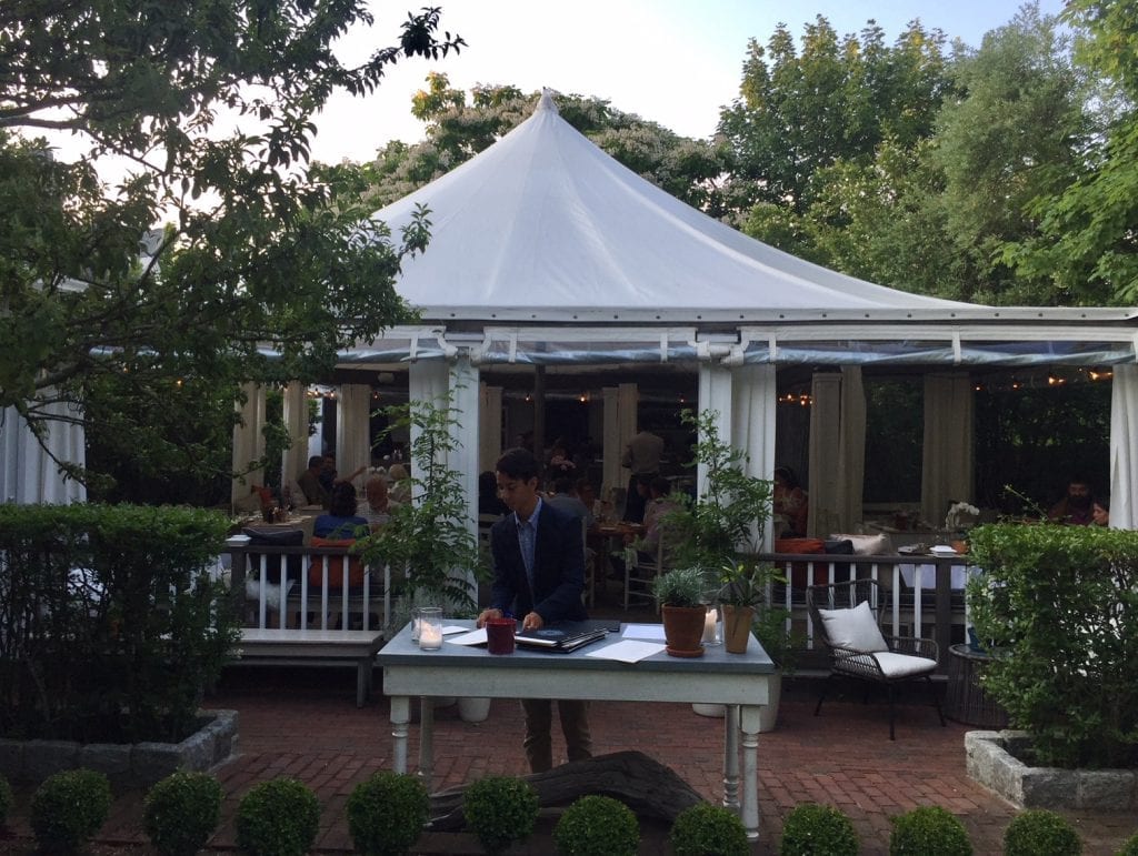 Atria Restaurant Edgartown New Outdoor Dining Pizza Bar