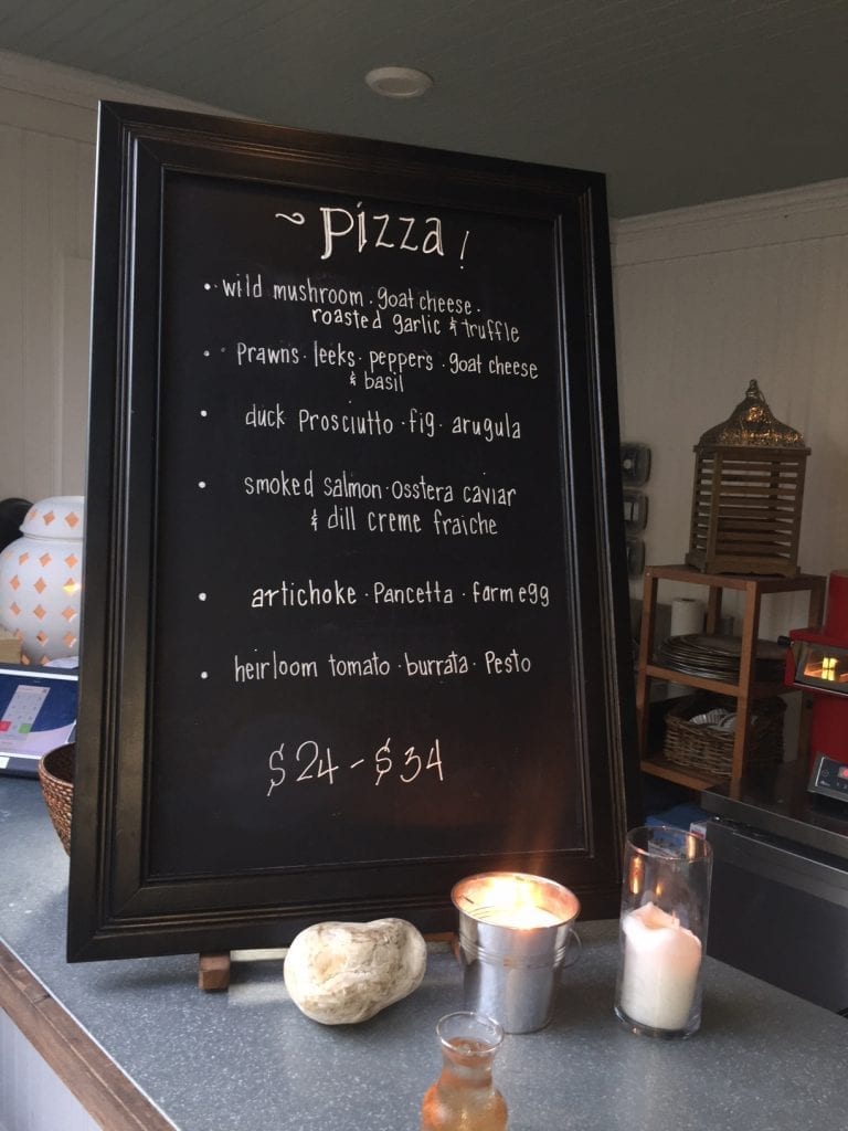 Atria Restaurant New Pizza Bar Menu Martha's Vineyard Dining