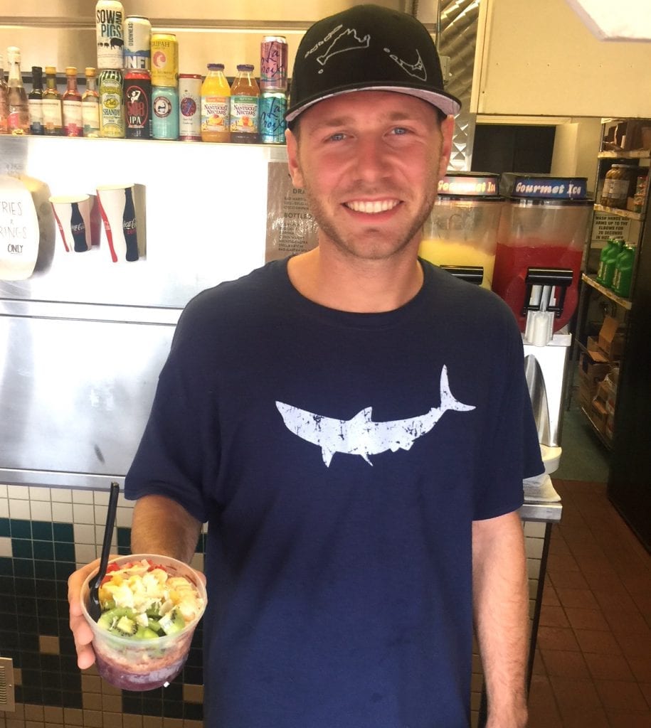 Anthony Saunders, Nancy's Açaí bowl master Oak Bluffs