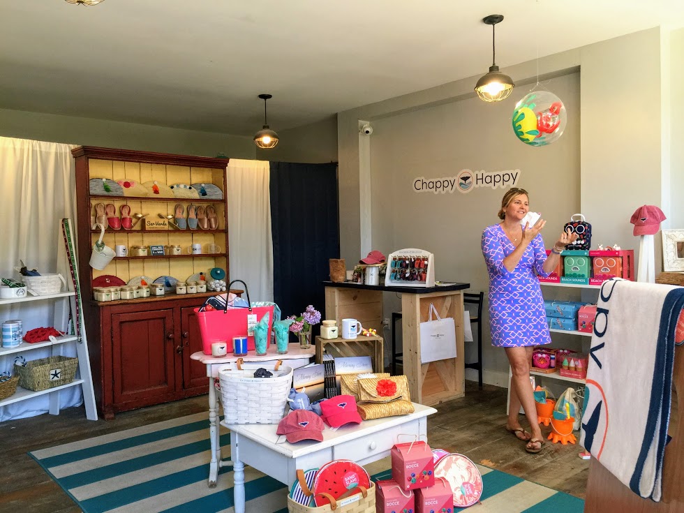 Chappy Happy Founder Hilarie Lally DeNoon in Her Edgartown Store Martha's Vineyard