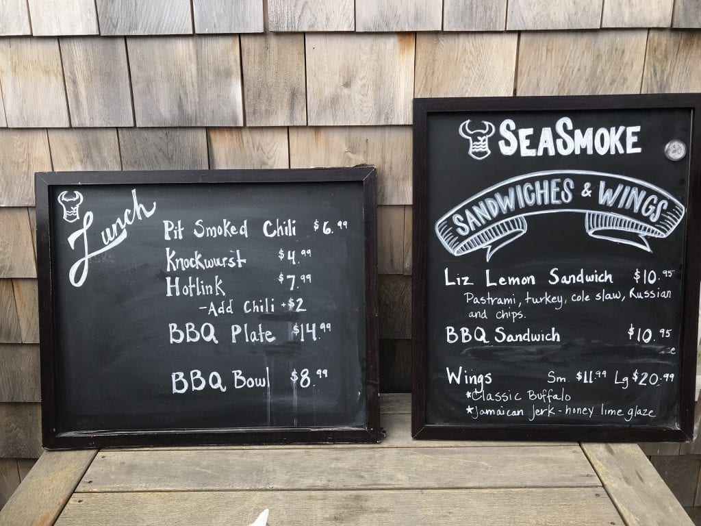 New BBQ Lunch At Sea Smoke Restaurant Oak Bluffs