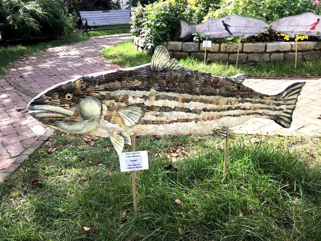 Martha's Vineyard Fish Derby Bass In The Grass MV Art Fundraiser
