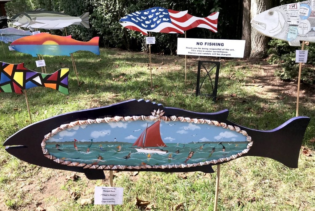 Artist Margo Datz Martha's Vineyard Artist Fundraiser Bass In The Grass MV