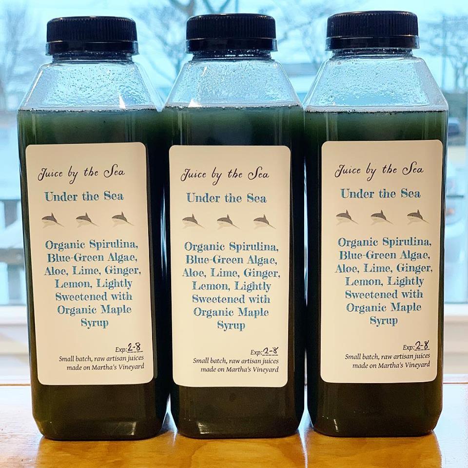 Juice By The Sea On Martha's Vineyard Plant-Based Juices From Not Your Sugar Mamas Vegan Food Vineyard Haven