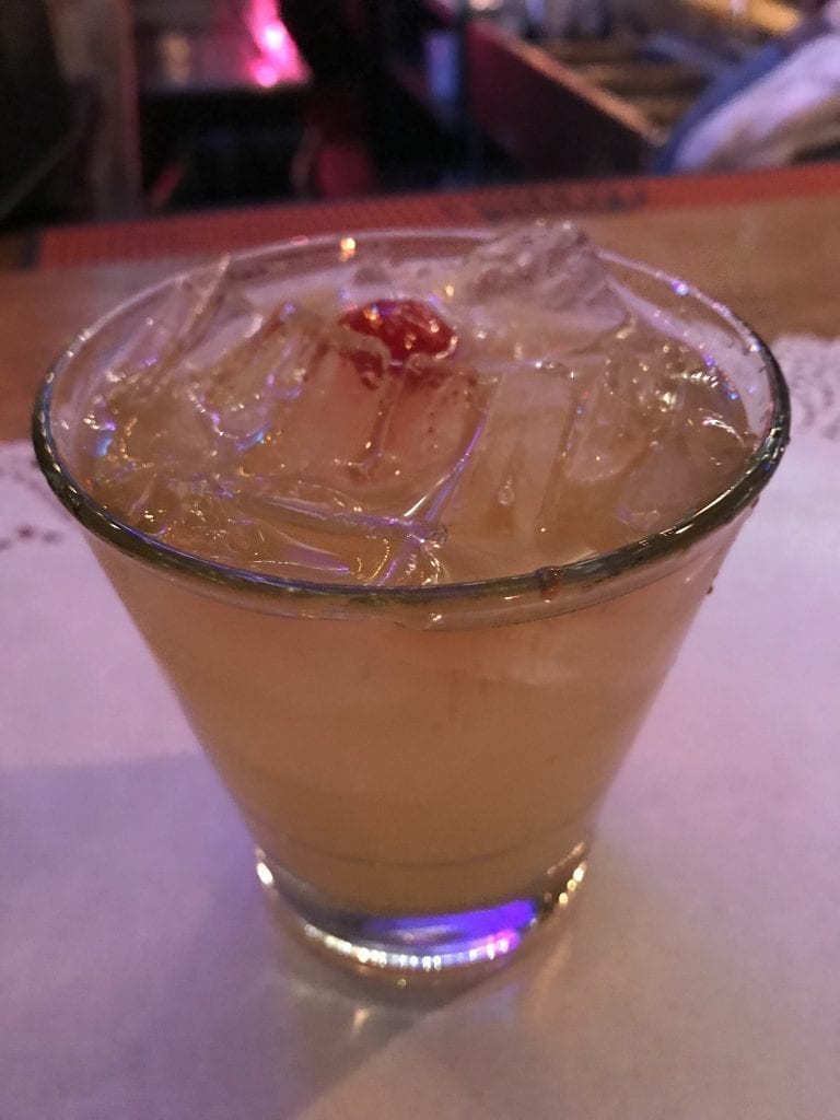 Martha's Vineyard Restaurants: Ritz Kitchen Chef Takeover Series Includes Craft Cocktails such as Olivia's Starship Sour which was whiskey with her own sour mix 