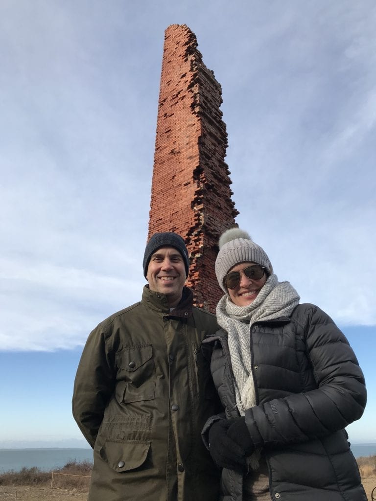 Iconic Chimney At The Brickyard Winter Walk With the Trustees Martha's Vineyard