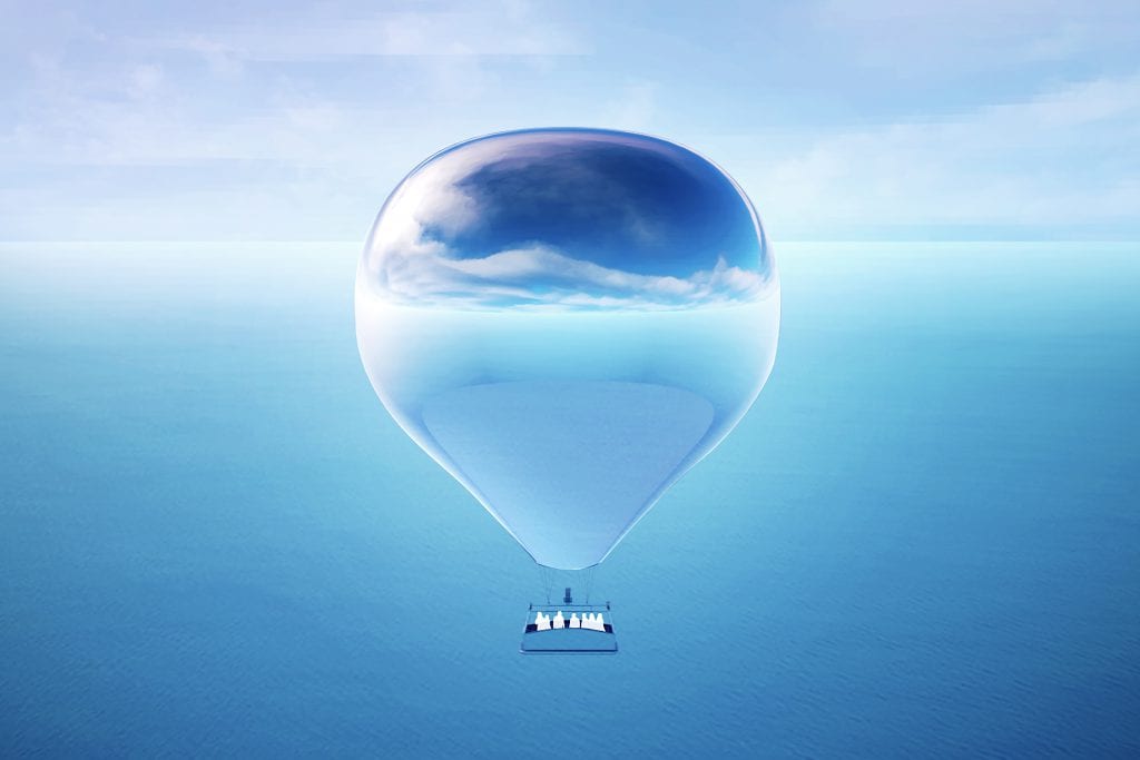 New Horizon Hot Air Balloon Art Experience Created By Artist Doug Aitken For The Trustees on Martha's Vineyard