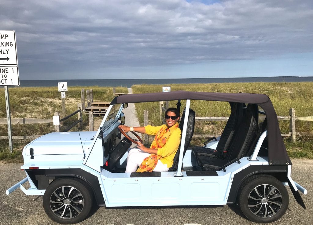 Island Driving In MOKE Electric Vehicle On Martha's Vineyard