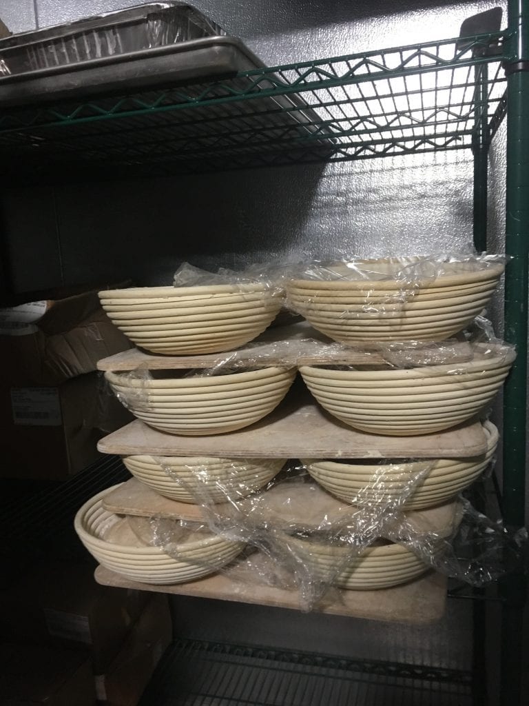 Cold Proofing Sour Dough Breads At The Bakery At The Grey Barn And Farm On Martha's Vineyard