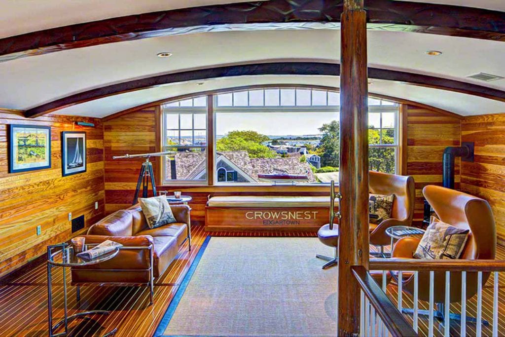 Edgartown Harbor Water Views From Crows Nest Martha's Vineyard Luxury Vacation Rental In Edgartown Point B Exclusive Rental EDG BVEL-13