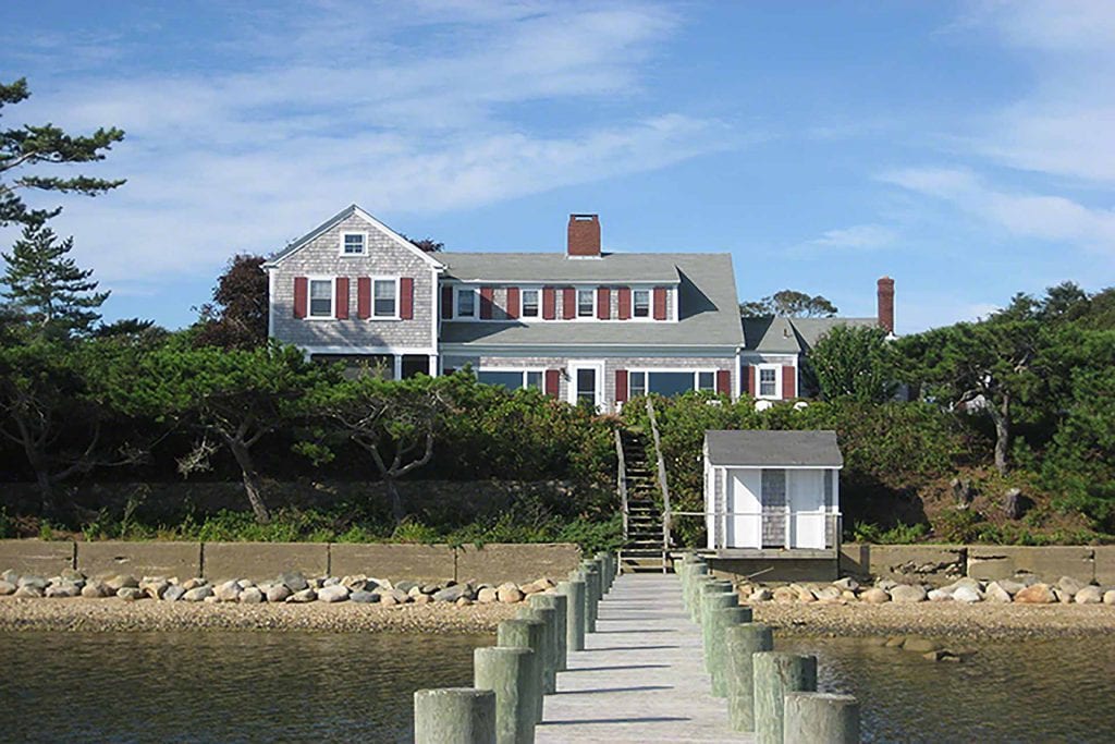 Waterfront Home On Katama Bay With Dock Martha's Vineyard Vacation Rentals For Summer 2020 Point B Realty Rental Listing in Edgartown KAT DCAM-17