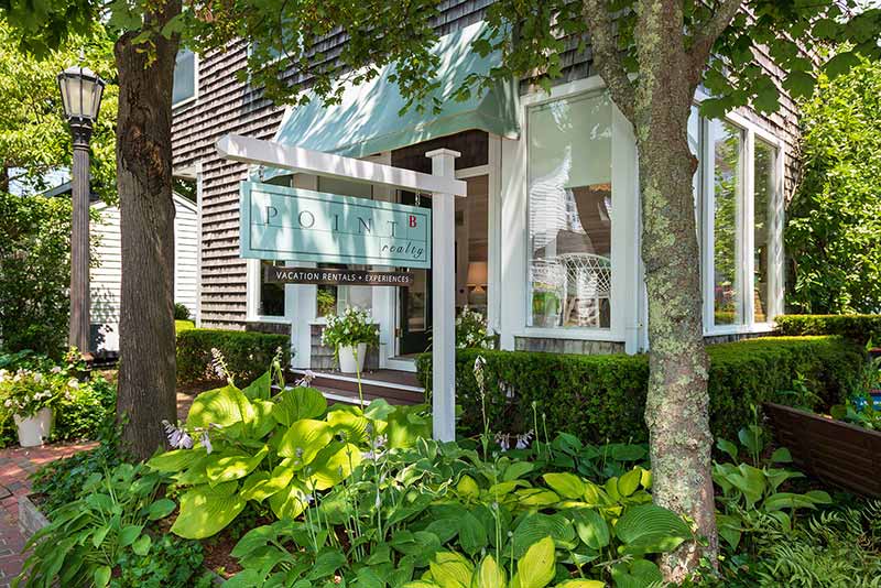 Point B Realty Vacation Rentals + Experiences Store 29 Winter Street Edgartown MA 02539 Come Visit the Martha's Vineyard Bucket List Experience Team