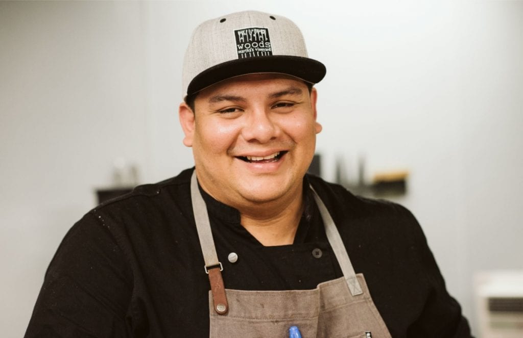 Chef jimmy Alvarado 
Woods at Lambert's Cove Inn