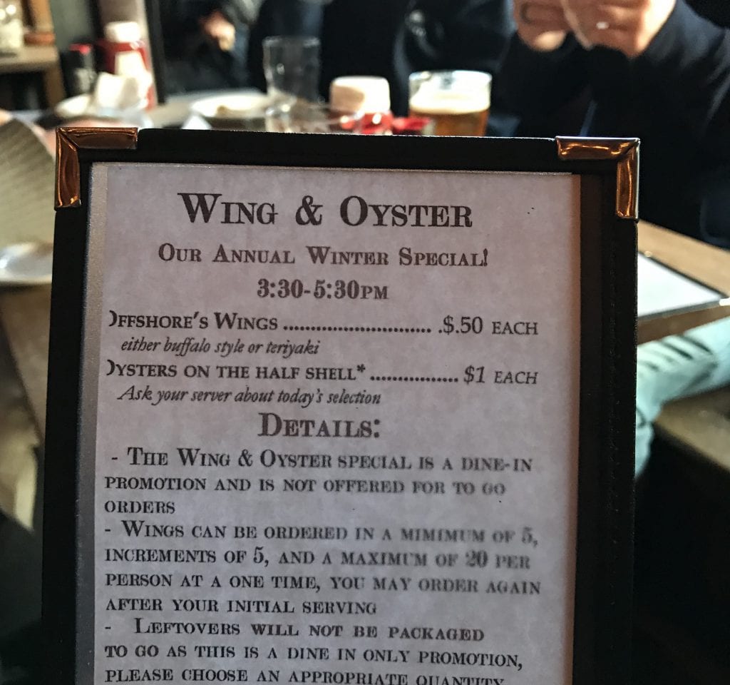 Frugal Foodie Alert Oyster Night On Martha's Vineyard Offshore Ale Company Oak Bluffs Dining Out