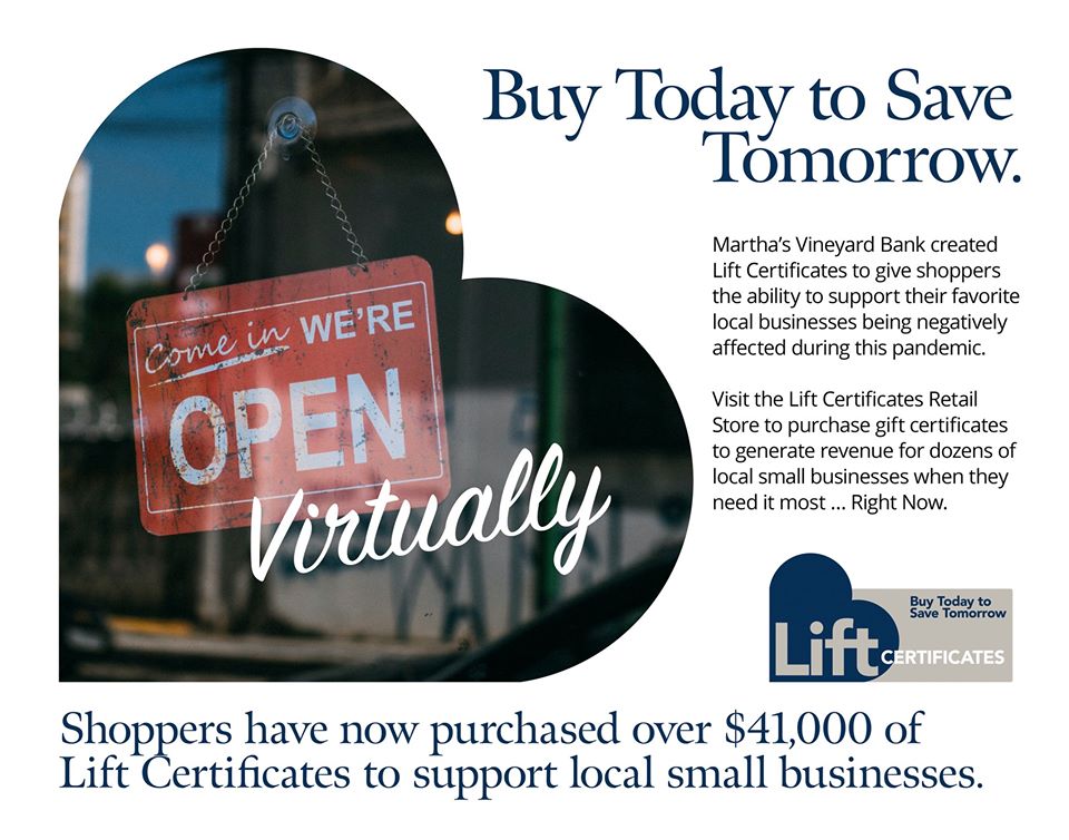 WE LOVE MV: Helping Martha's Vineyard Businesses with LIFT Gift Certificates Support Local Businesses Today!