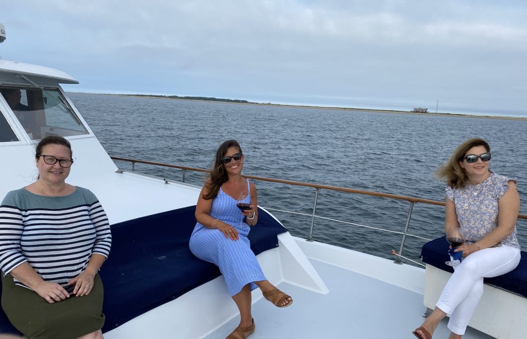 Enjoying Front Row Seat On Edgartown Harbor Aboard The Alewife Yacht Martha's Vineyard