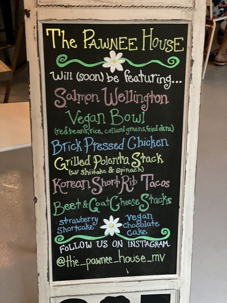 WE LOVE MV: The Pawnee House Restaurant Debut In Oak Bluffs Vegan And Other Interesting Dining Options