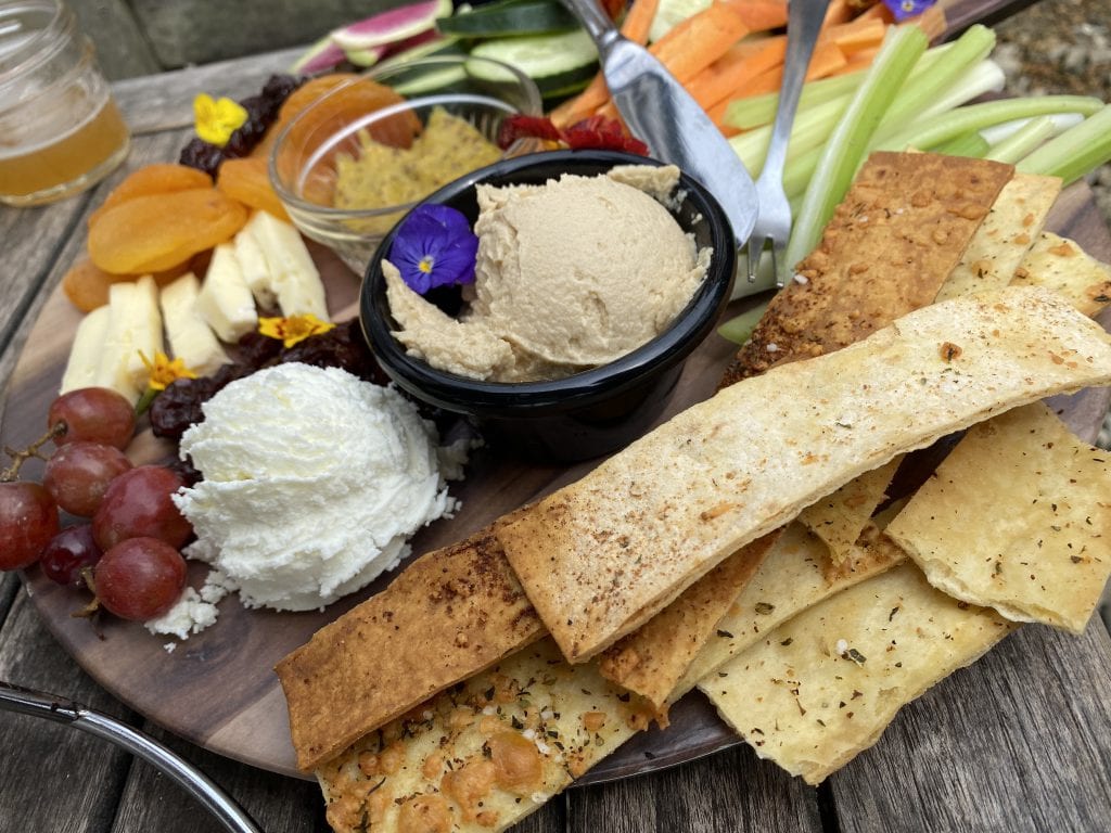 Veggie Plate At Bad Martha Farmer's Brewery Martha's Vineyard Dining Out Options Summer 2020 We Love MV