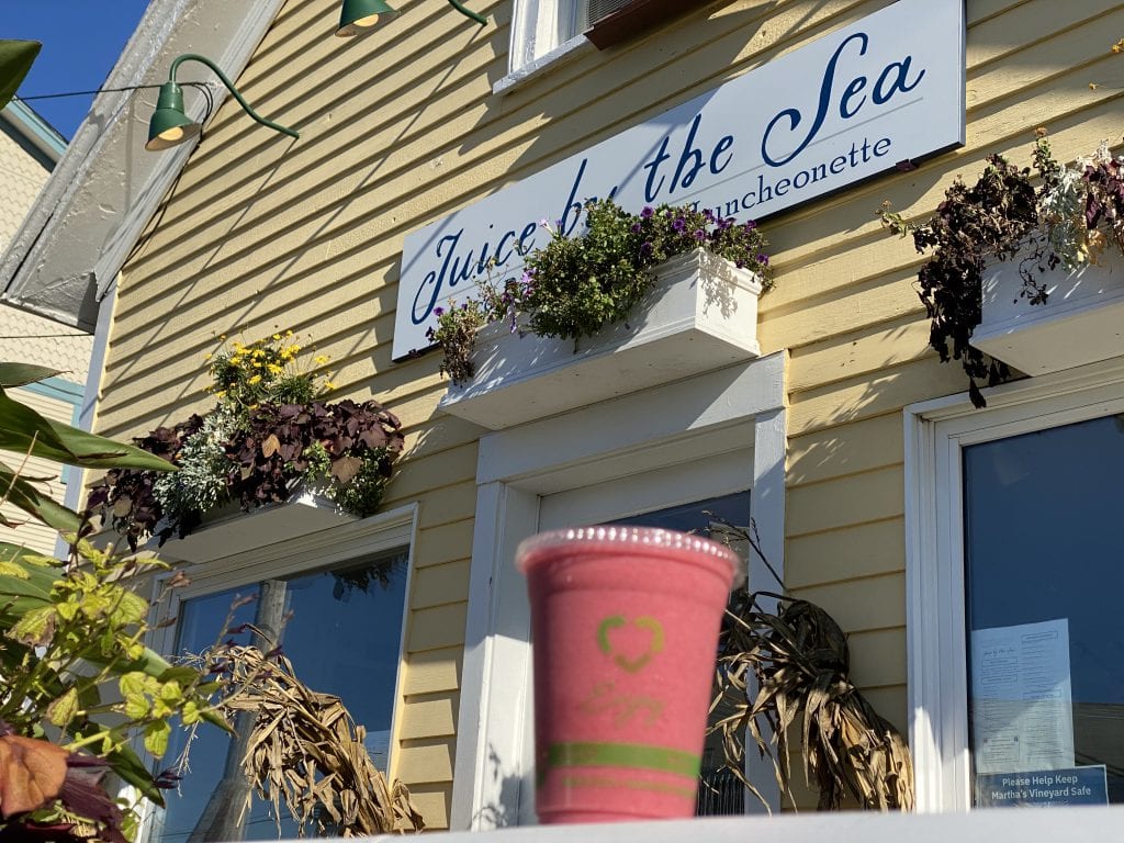 Juice By the Sea
Vegan Luncheonette Coffee Shop
Oak Bluffs
Martha’s Vineyard 