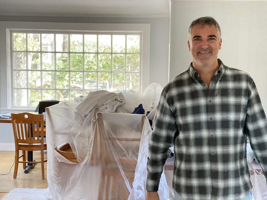 New Owner Brook Katzen in the Little House Dining Room We Love MV New Dining Out Take Out Options On Martha's Vineyard