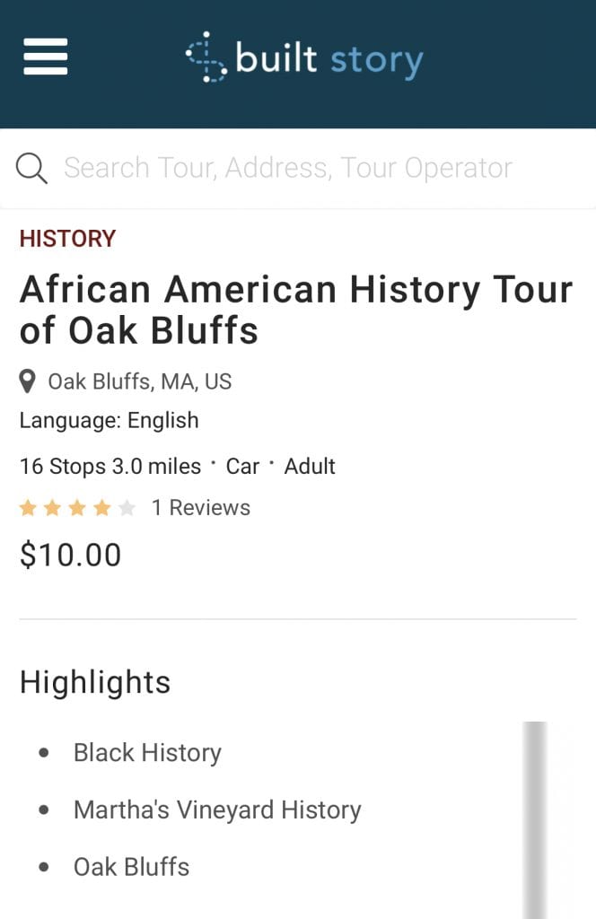 Black History MV: African American History Tour Of Oak Bluffs Built Story App Tour Written By Island Author Tom Dresser