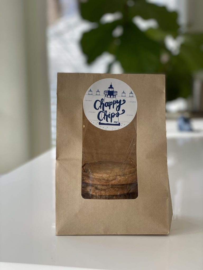 Chappy Chips
Made on Martha’s Vineyard
Chocolate Chip Cookies
Small Batch 
Hand Made
WE LOVE MV