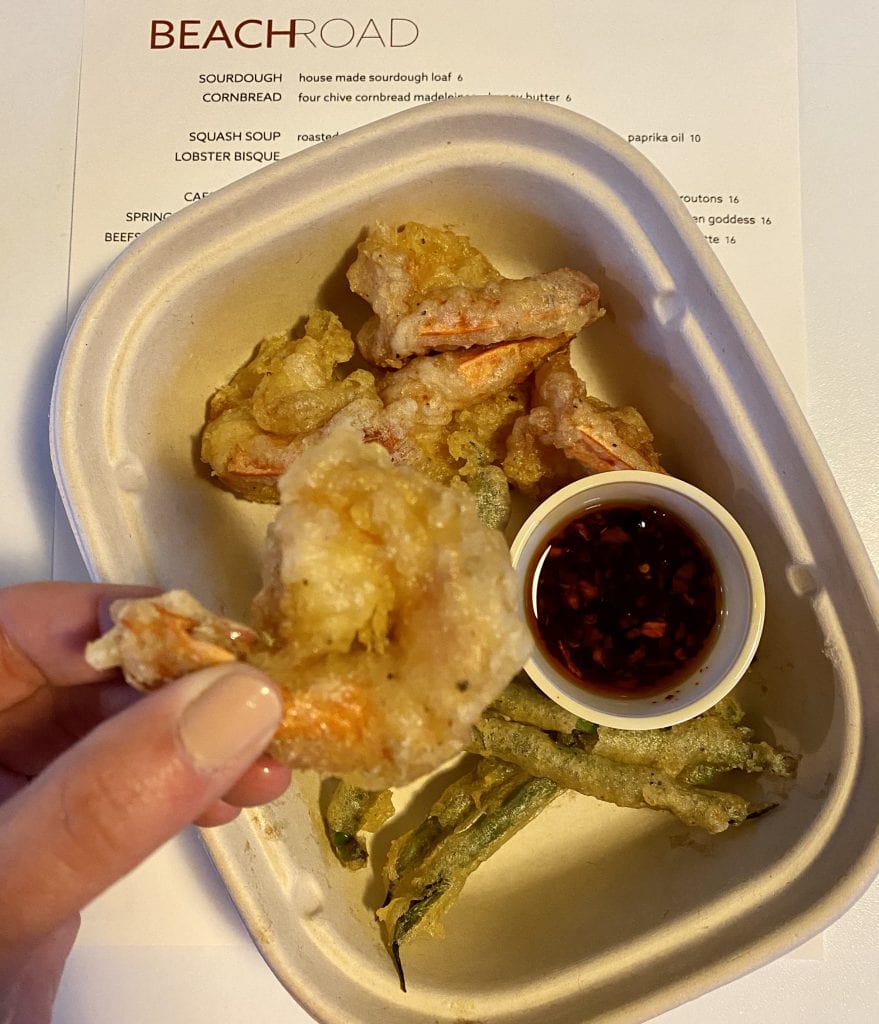 WE LOVE MV: Beach Road Restaurant In Vineyard Haven Opens For The Season New Tempura Shrimp and Haricot Verts