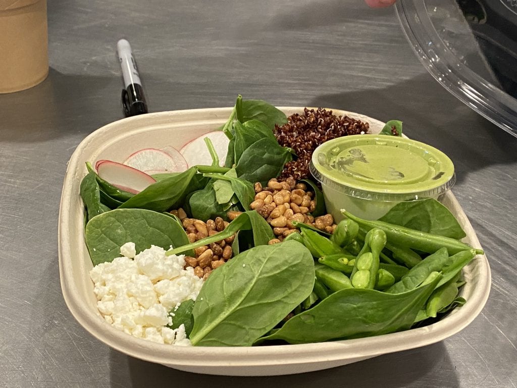 Filled with green goodness - the Spring Harvest Salad Vineyard Haven Restaurant Beach Road Opens For the Season On Martha's Vineyard