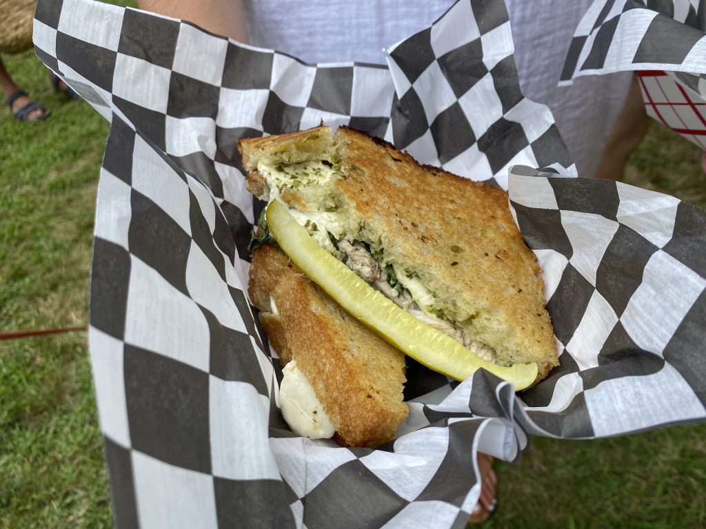 Goldie’s Rotisserie Chicken Sandwich 
Goldie’s Food Truck Martha’s Vineyard On Point MV Blog Point B Realty