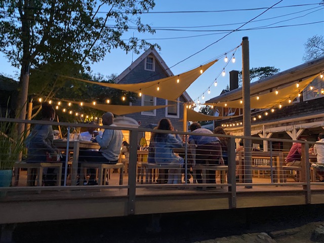 Fish MV Outdoor Dining On Martha's Vineyard In Vineyard Haven Outside dining 
Fish MV
Martha's Vineyard 
Vineyard Haven
New dining on Martha's Vineyard 