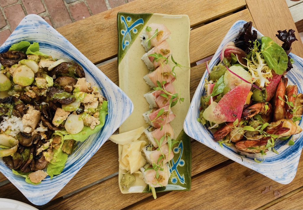 This Summer's Chicest Edgartown Dining Spot Is The Pelican ClubvSushi tofu shrimp 
Kelley House
Visit Edgartown
Edgartown
Martha's Vineyard
Where to eat on Martha's Vineyard 
Point B Realty