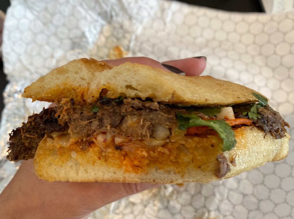 Tigerhawk Sandwich Co.
Oak Bluffs
Lunch
K-Pop sandwich 
Martha's Vineyard 
Chef owned
Jimmy Alvarado
Nathaniel Wade