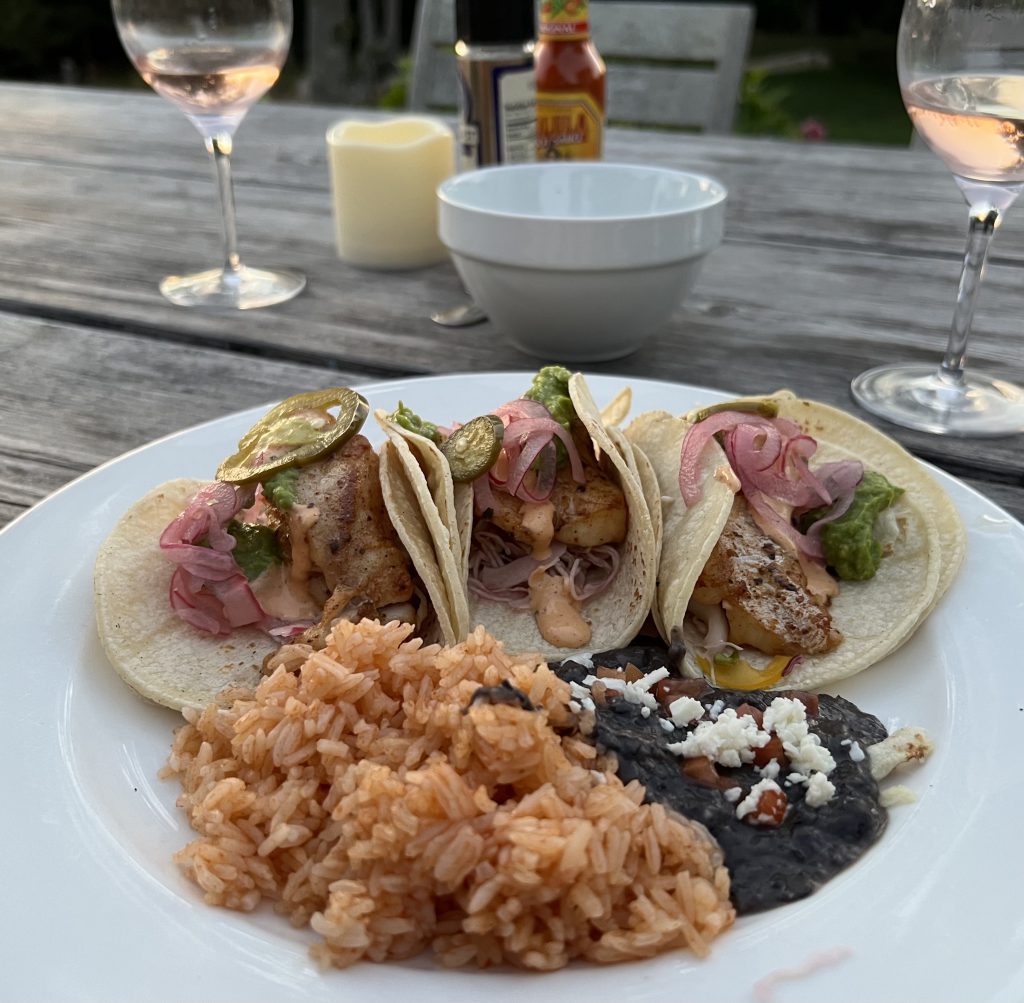 Local Fish Tacos
The Beach Plum Inn Restaurant 
Martha's Vineyard
Eat Local
Chef Jenny DeVivo