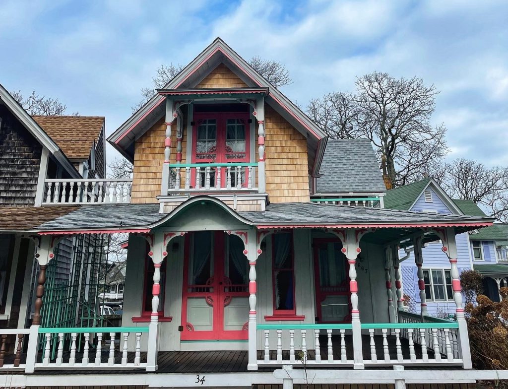 What To Do In Oak Bluffs During The Winter On Martha's Vineyard - Admire hundreds of gingerbread cottages in Oak Bluffs.