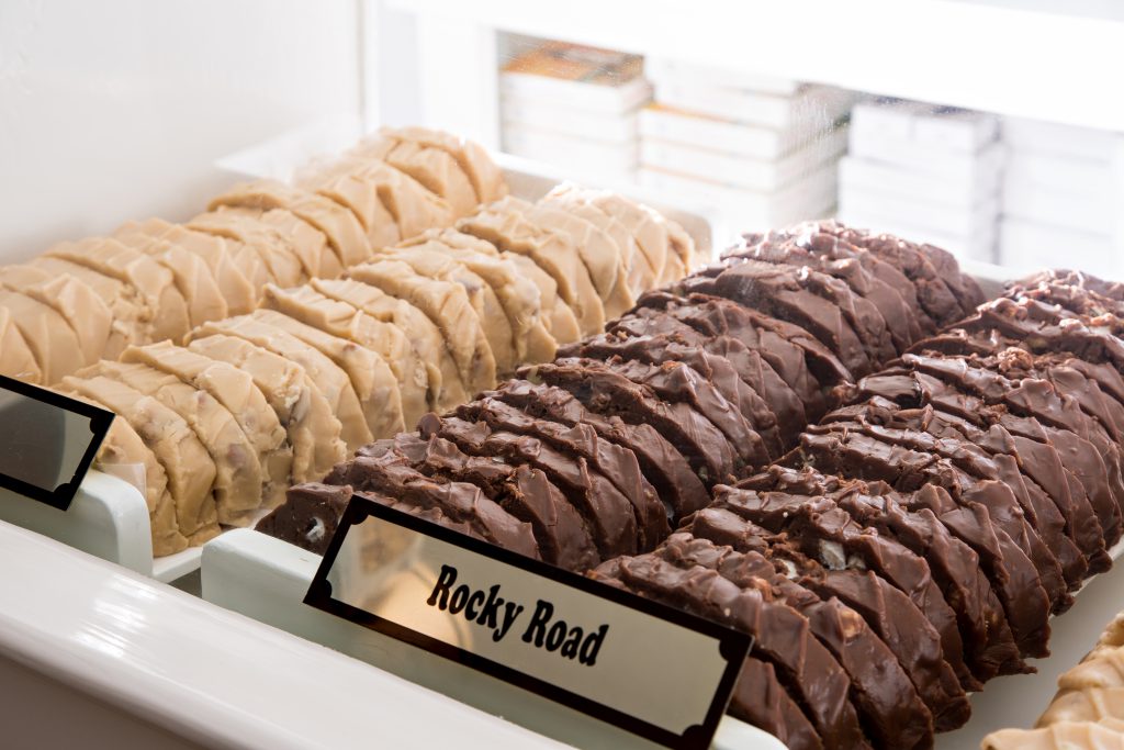 Seasonal Spring Re-Openings We're Excited For on Martha's Vineyard Rocky Road fudge slices 