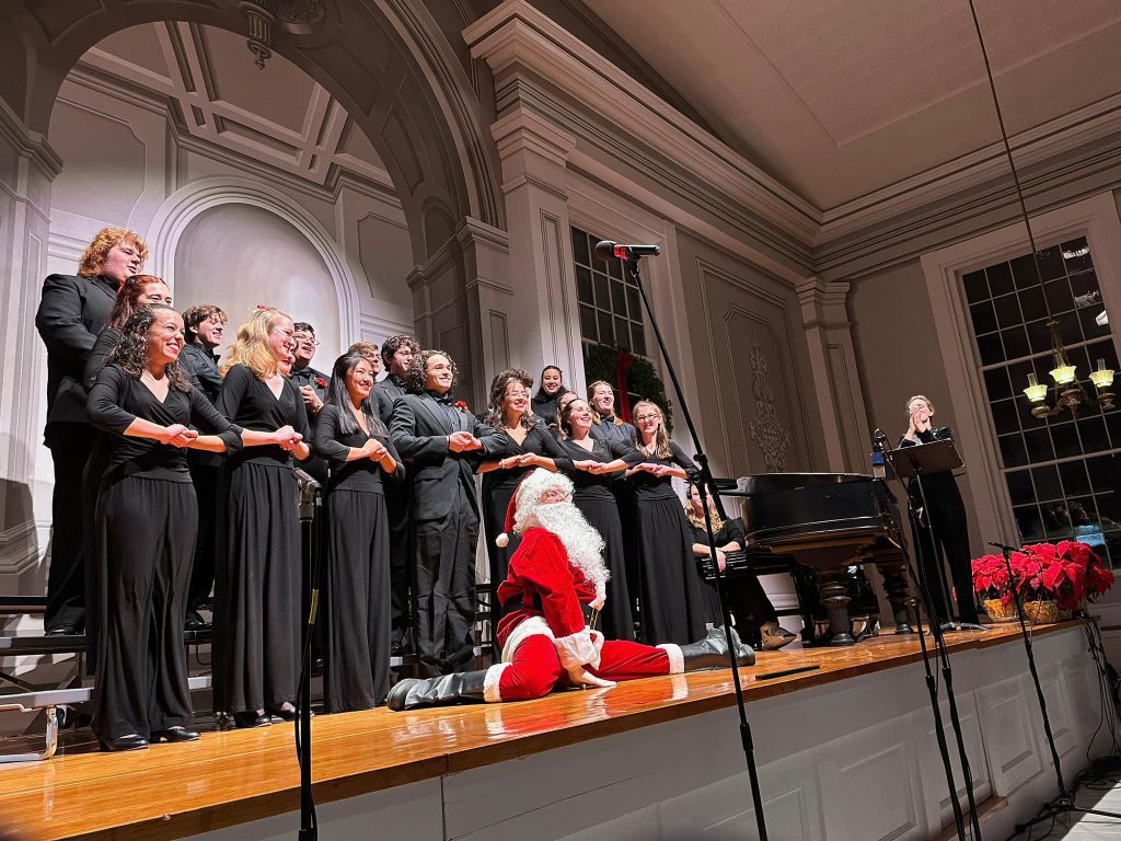 The MV High School Minnesingers perform their annual holiday concert on Friday at 8 pm Christmas in Edgartown Martha's Vineyard