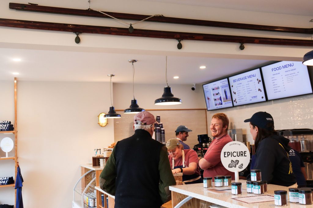 10 Cozy Spots to Unwind on Martha's Vineyard This Winter Catboat Coffee Vineyard Haven Dining Out