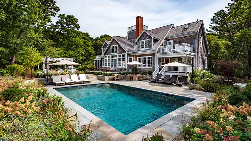JULY 4TH WEEK VACATION RENTALS on Martha's Vineyard Vineyard Haven Mink Meadow Luxury Getaway With Pool